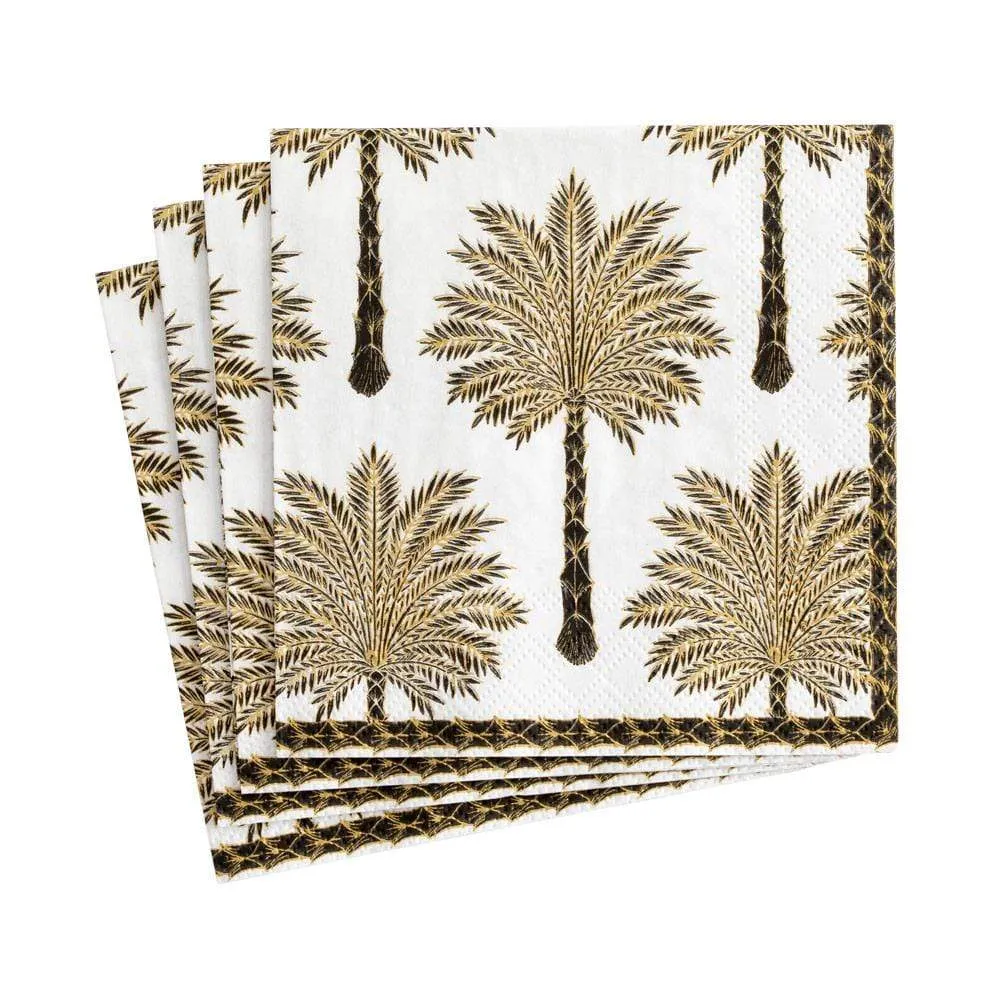 Paper Napkin Grand Palms Black Kaffe