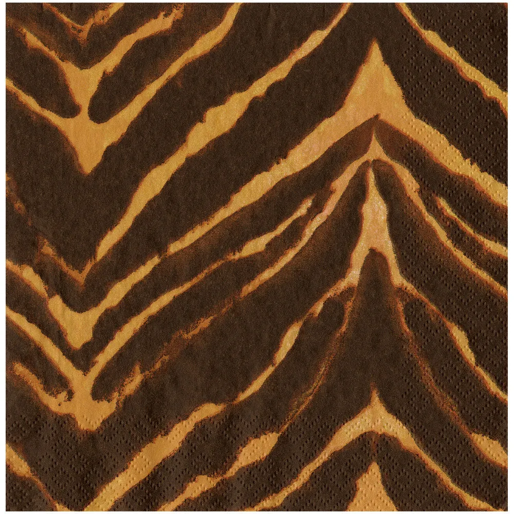 Paper Napkin Wild Kingdom Chocolate Dinner