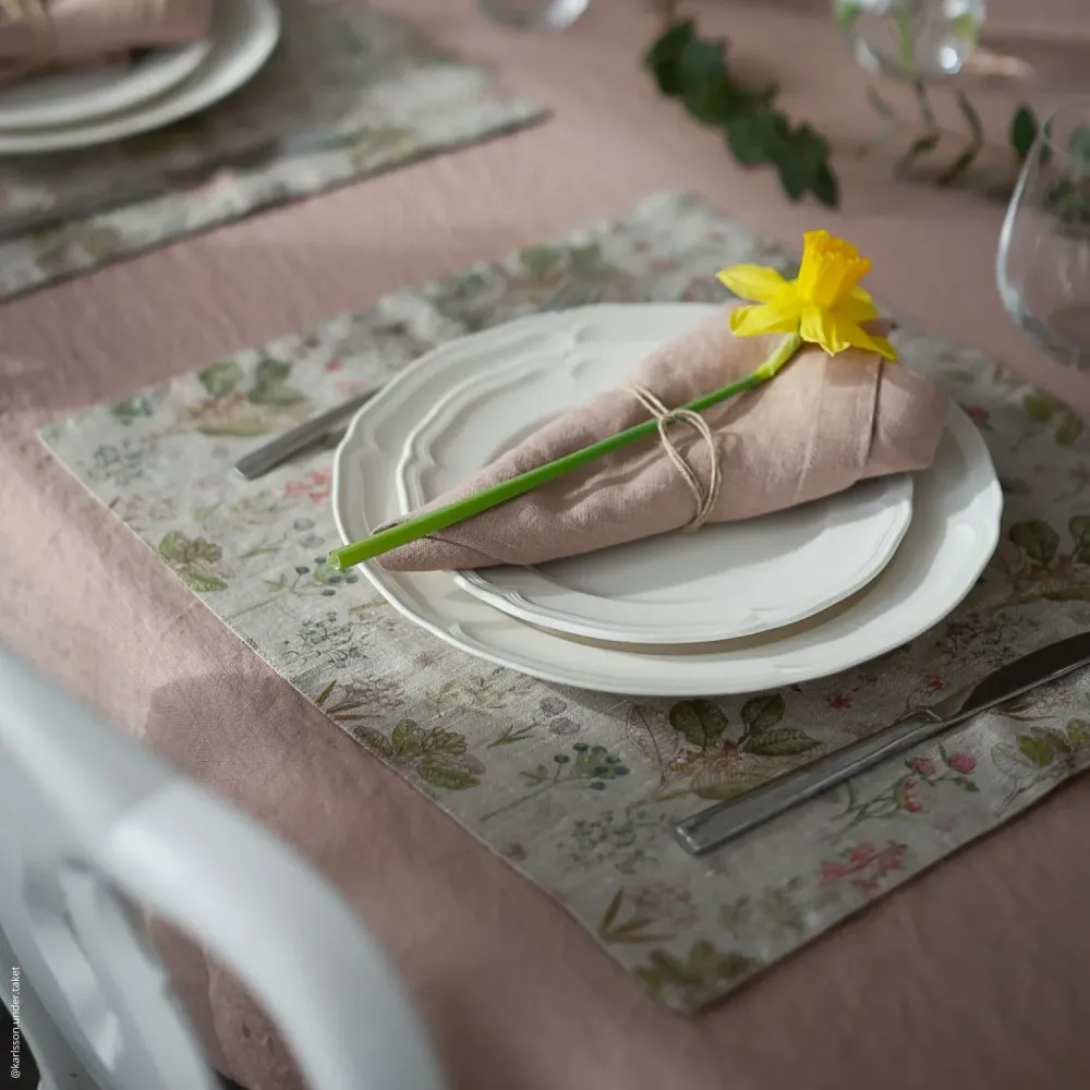 Linneservetter 40 cm (2 st), Portobello | Linen Tales
