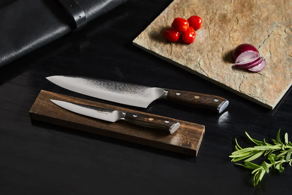 Knivar FunNordic Kockkniv 32 cm + Universalkniv 24 cm Wengé