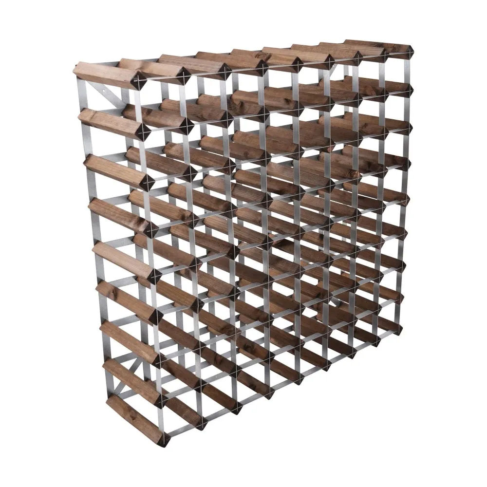 Classic Wine Racks Vinställ Påbyggnadsbart 72 Flaskor Mörk Ek