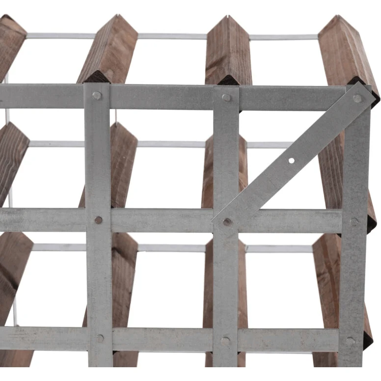Classic Wine Racks Vinställ Påbyggnadsbart 72 Flaskor Mörk Ek