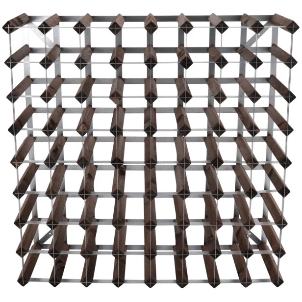 Classic Wine Racks Vinställ Påbyggnadsbart 72 Flaskor Mörk Ek