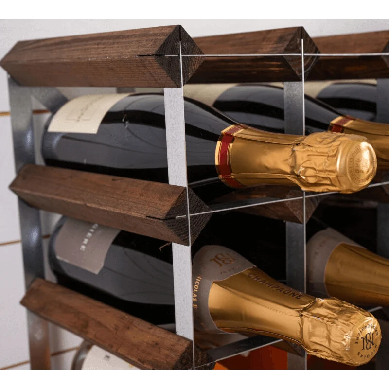 Classic Wine Racks Vinställ Påbyggnadsbart 72 Flaskor Mörk Ek