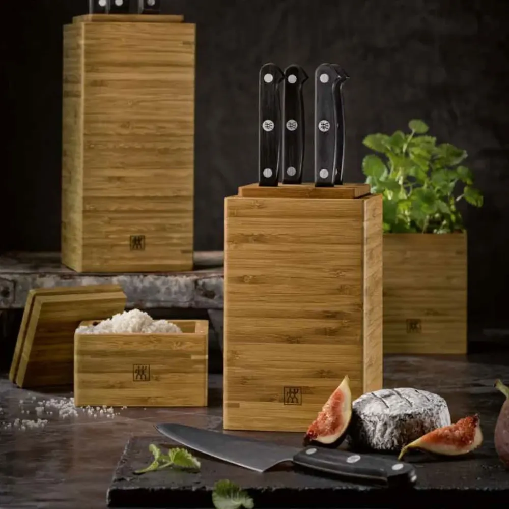 ZWILLING Köksförvaring, 4 st, med 2 knivblock, bambu, Zwilling | Razor Sharp |