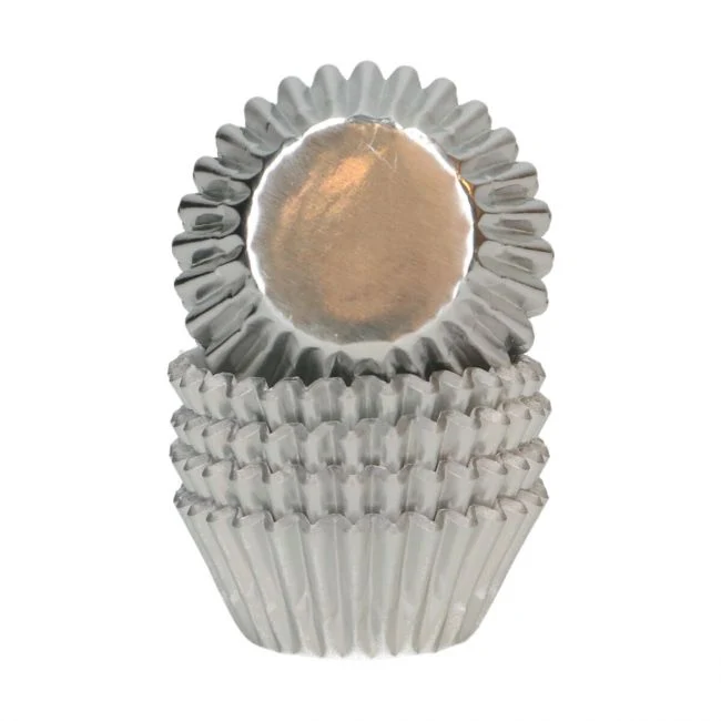 160 Mini Caissettes - Silver