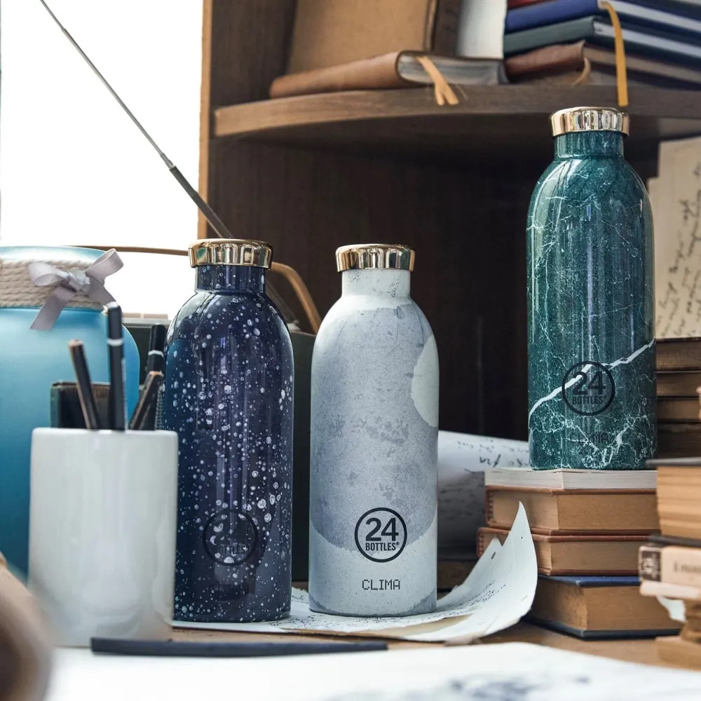 24Bottles vattenflaska Clima Bottle, 500ml - Green Marble