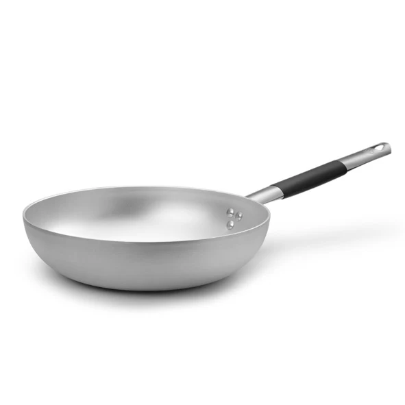 Aluminium stekpanna Induktionsbotten handtag D28cm