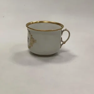 Antik Royal Copenhagen Kaffekop med Blomster Motiv