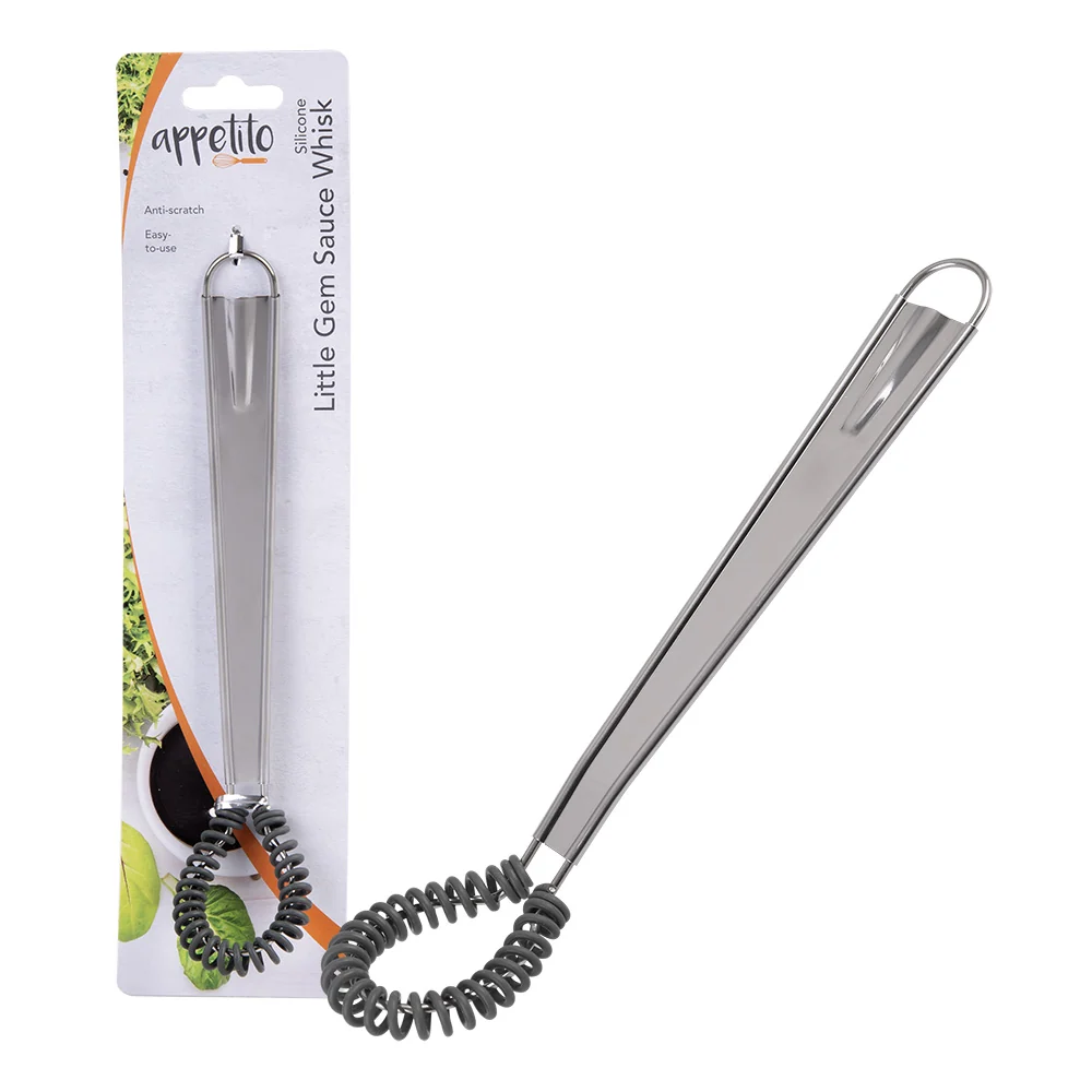 Appetito Silicone Little Gem Sauce Whisk (kolgrå)