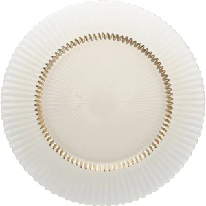 ARCHIE Glass Plate flat 21,5cm ginger gold