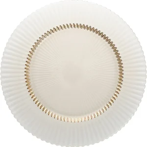 ARCHIE Glass Plate flat 32,5cm ginger gold