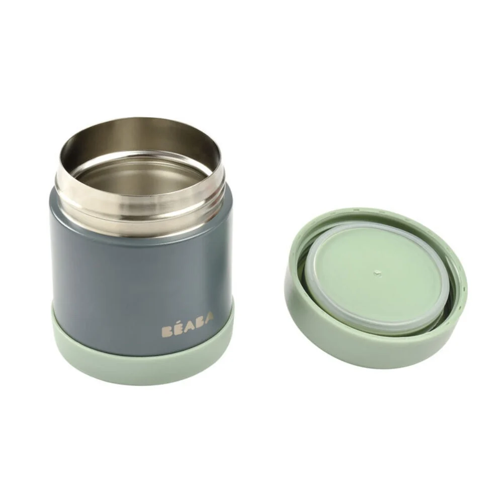 Beaba Baby termos 300 ml Mineralgrå/Sage grön