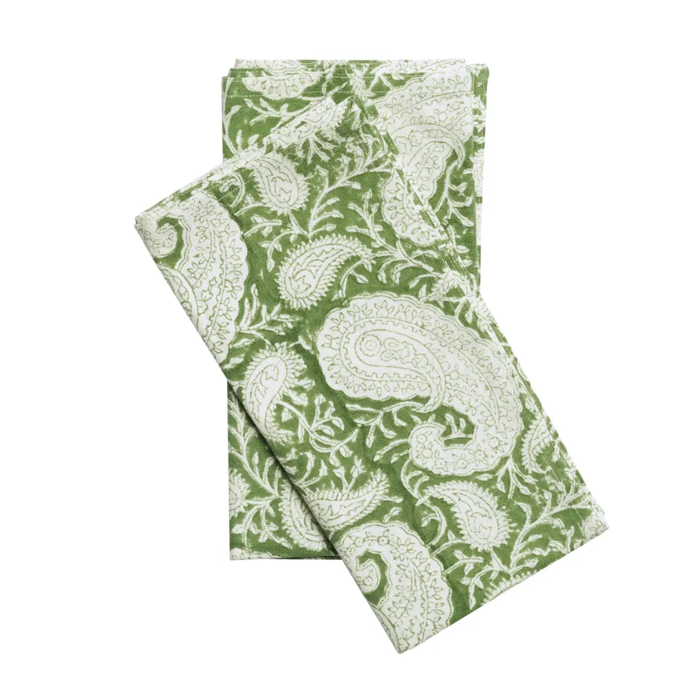 Big Paisley® Napkins Forest Green