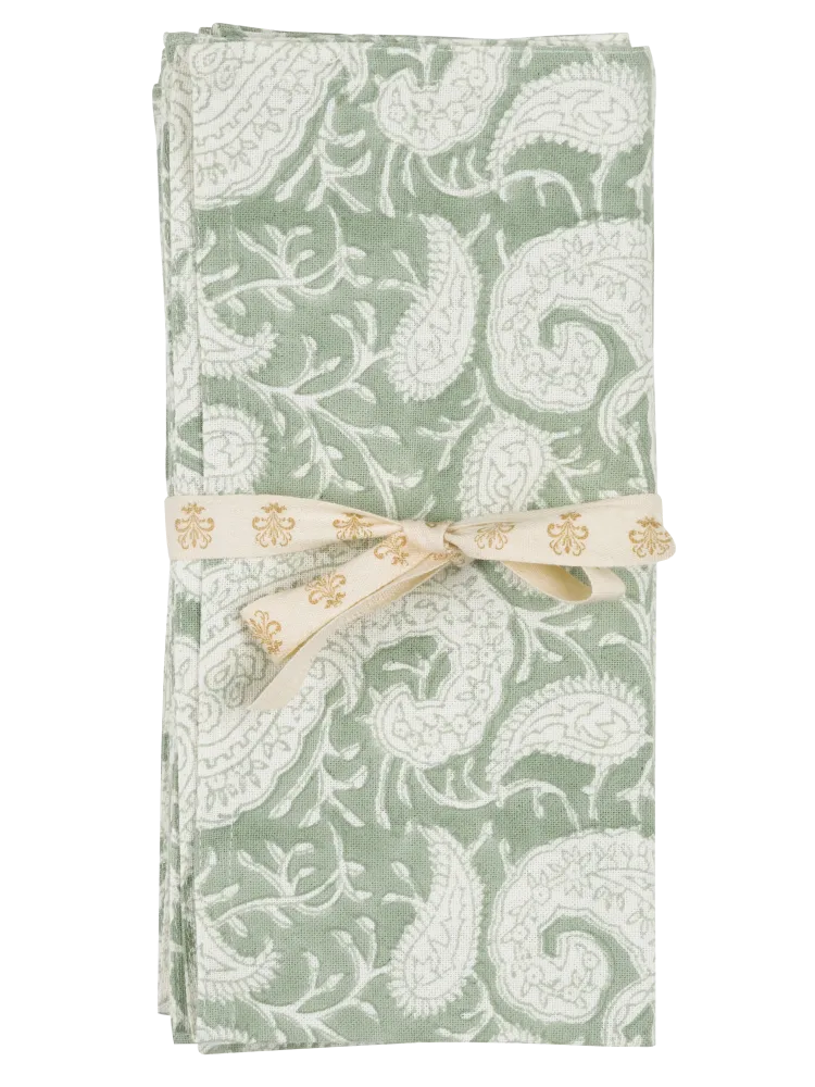 Big Paisley® Napkins Sea Foam