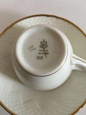 Bing og Grøndahl Aakjær Kaffekop og Underkop No. 102