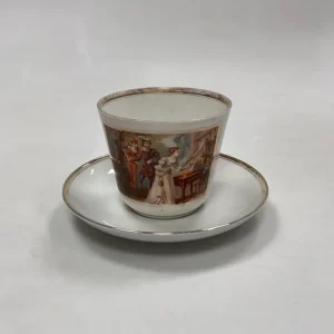 Bing og Grøndahl Antik Kaffekop med KPM Underkop