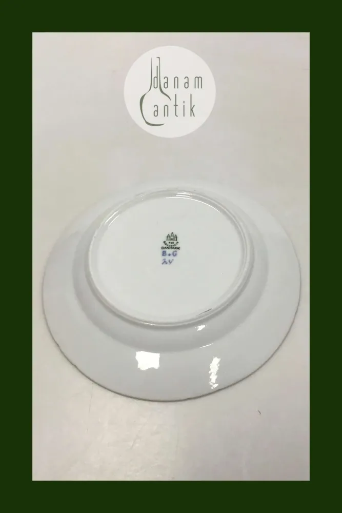Bing og Grøndahl Blåmalet/Musselmalet Frokosttallerken