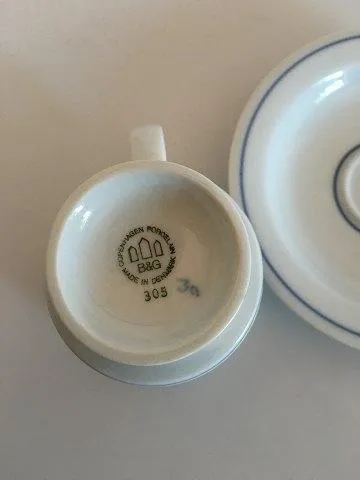 Bing & Grøndahl Cumulus Kaffekop og Underkop No 305