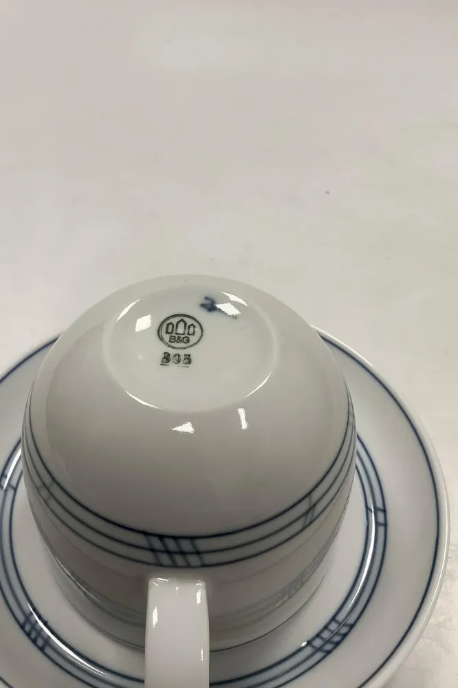 Bing og Grøndahl Delfi Kaffekop og underkop No 305