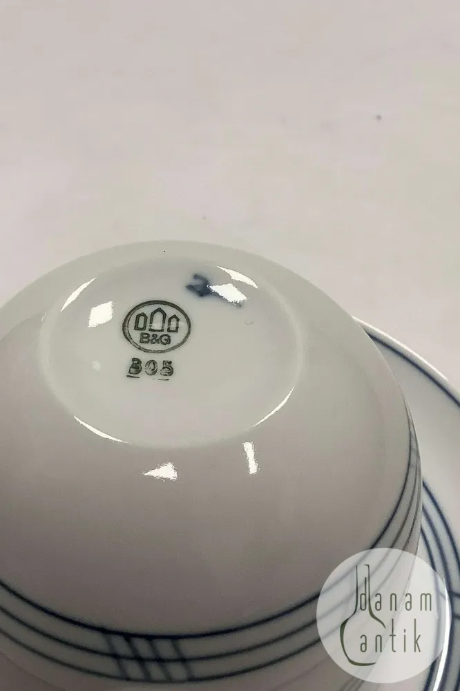 Bing og Grøndahl Delfi Kaffekop og underkop No 305