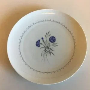 Bing & Grøndahl Demeter, Hvid / Kornblomst Spisetallerken No 25