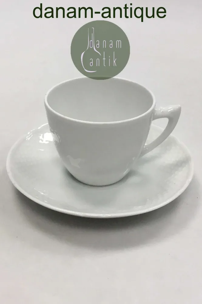 Bing & Grøndahl Elegance, Hvid Kaffekop og underkop No 102