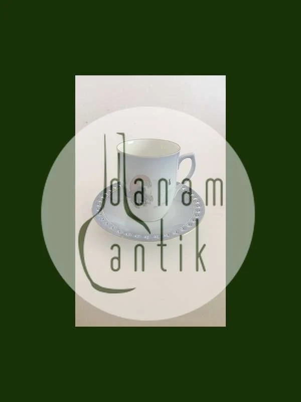 Bing & Grøndahl Harald Wiberg Julestel Kaffekop med Underkop No. 3505/305