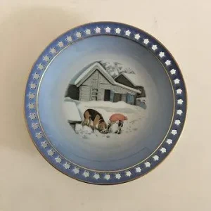 Bing & Grøndahl Harald Wiberg Julestel Kagetallerken No. 3502/616
