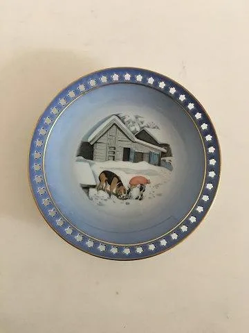Bing & Grøndahl Harald Wiberg Julestel Kagetallerken No. 3502/616
