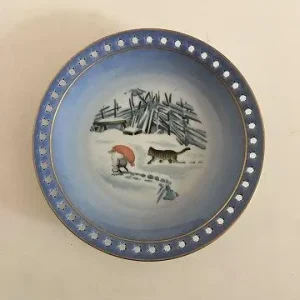 Bing & Grøndahl Harald Wiberg Julestel Kagetallerken No. 3503/616