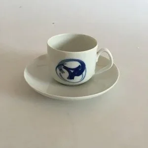 Bing & Grøndahl Blå Koppel Kaffekop og Underkop No 305
