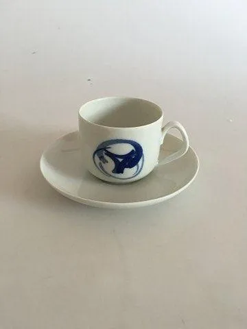 Bing & Grøndahl Blå Koppel Kaffekop og Underkop No 305