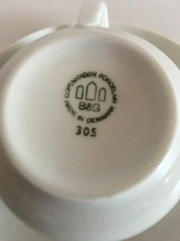 Bing & Grøndahl Blå Koppel Kaffekop og Underkop No 305