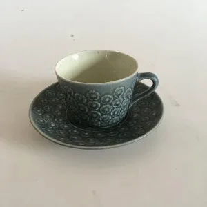 Bing & Grøndahl Kronjyden Blå Azur Kaffekop og Underkop