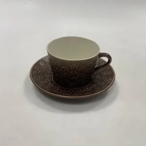Bing og Grøndahl Kronjyden Umbra Azur Kaffekop og Underkop