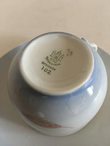 Bing & Grøndahl Løvfald Kaffekop og underkop No 102