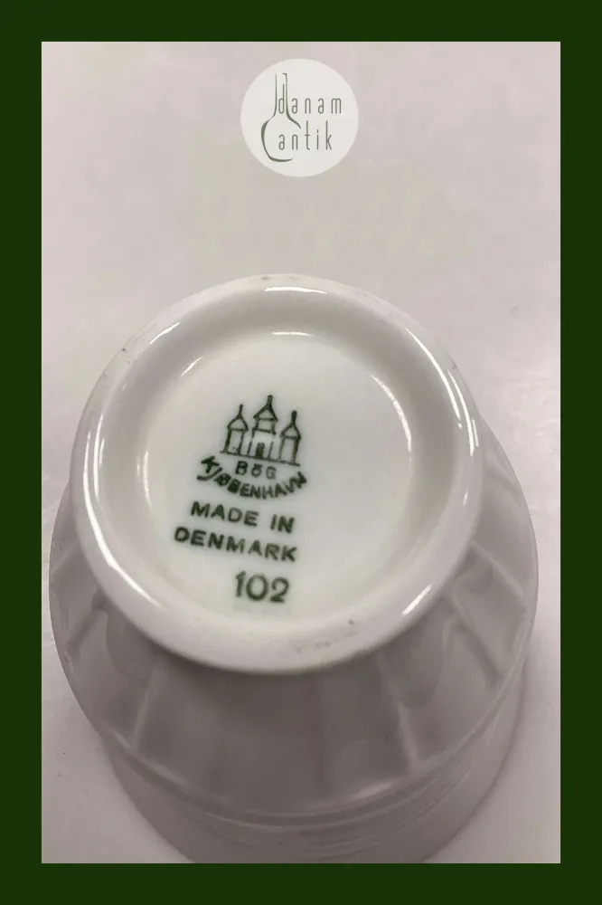 Bing & Grøndahl Offenbach uden guld Kaffekop og underkop No 102