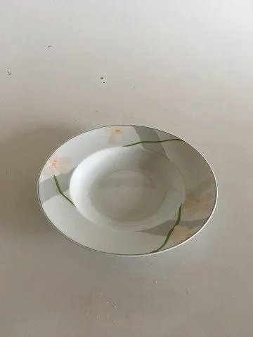 Bing & Grøndahl Grå Orkide Suppetallerken No 323