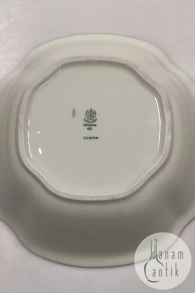 Bing og Grøndahl Saksisk Blomst, Creme Kartoffelskål No. 43