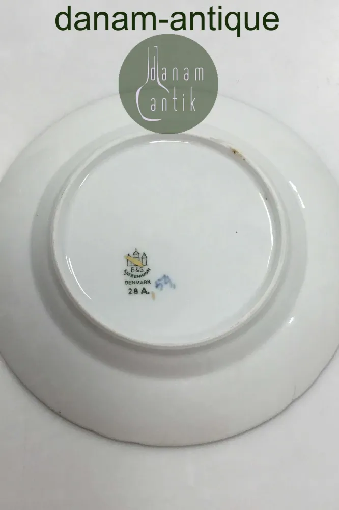 Bing & Grøndahl Sommerfugl med Guld Kagetallerken No 28A