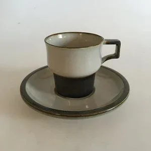 Bing og Grøndahl Stentøj Tema Kaffekop og Underkop No 305