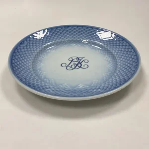 Bing og Grøndahl Blå Tone Hotel med Logo Frokosttallerken No. 712/1007
