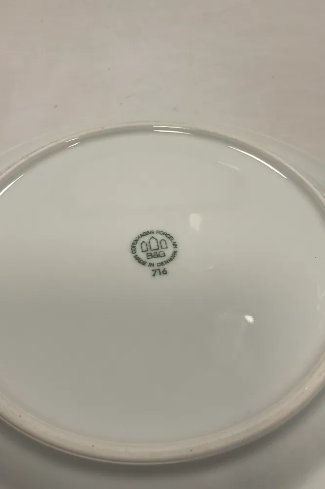 Bing og Grøndahl Blå Tone Hotel Stor Tallerken No 716/1009 MED LOGO