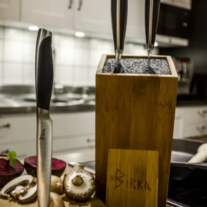 Birkaknivar knivset Classic och knivblock