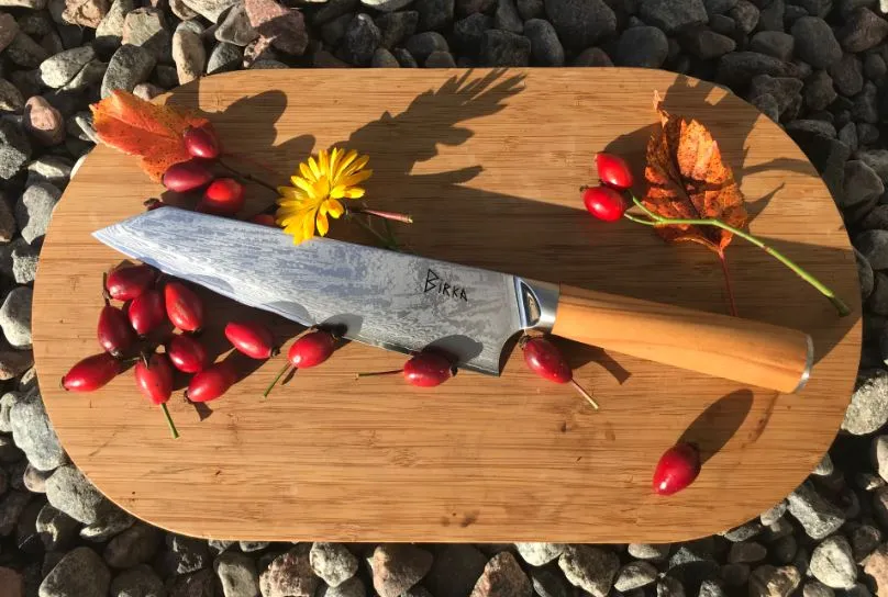 Birkaknivar Kockkniv Damaskusserien 16 cm