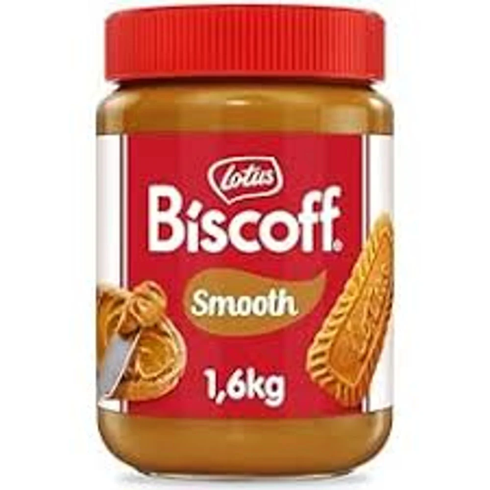 Biskoff Biscuit Sprid slät burk 1,6 kg Biscoff