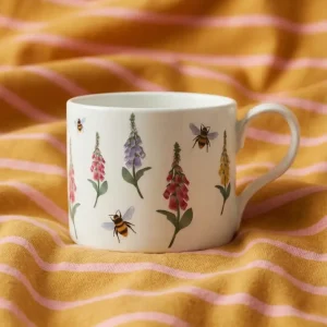 Blåblommig mugg - 355 ml
