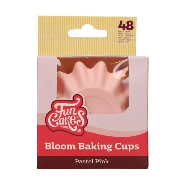 48 Bloom muffinsformar - Pastellrosa