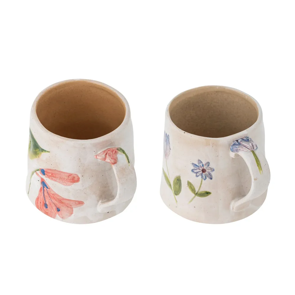 Bloomingville Camilla stengodsmuggar multi set om 2 delar